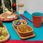 Conjunto De 2 Petisqueira De Bambu