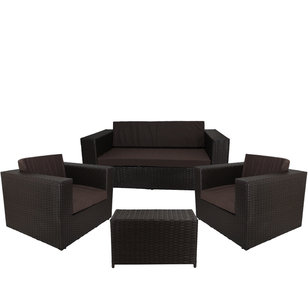 Conjunto De 2 Poltronas 1 Namoradeira E Mesa Assento Estofado