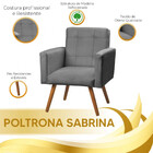 Conjunto De 2 Poltronas Decorativas Sabrina Veludo Star Confo