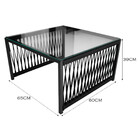 Conjunto De 2 Poltronas E Mesa De Centro Quadrada Com Tampo D