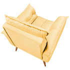 Conjunto De 2 Poltronas Opala Veludo Amarelo - Speciale Home