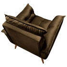 Conjunto De 2 Poltronas Opala Veludo Marrom Chocolate Star Co