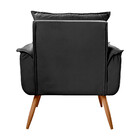 Conjunto De 2 Poltronas Opala Veludo Preto - Speciale Home