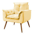 Conjunto De 2 Poltronas Opala Veludo Star Confort