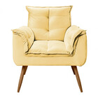 Conjunto De 2 Poltronas Opala Veludo Star Confort