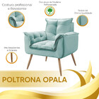 Conjunto De 2 Poltronas Veludo Opala  Star Confort