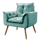 Conjunto De 2 Poltronas Veludo Opala  Star Confort