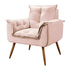 Conjunto De 2 Poltronas Veludo Opala  Star Confort