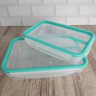 Conjunto De 2 Potes Herméticos Freshy 820ml E 1,6l Potes Reta