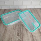 Conjunto De 2 Potes Herméticos Freshy 820ml E 1,6l Potes Reta