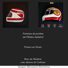 Conjunto De 2 Quadros 3d Helmet Np Bt52 E 88 Branco G53 - Gra