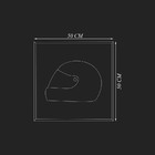 Conjunto De 2 Quadros 3d Helmet Np Bt52 E 88 Branco G53 - Gra