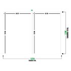 Conjunto De 2 Telas Decorativa Abstrato