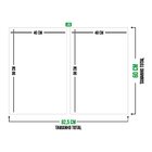 Conjunto De 2 Telas Decorativa Flor Minimalista