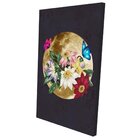 Conjunto De 2 Telas Decorativa Mulher Floral Gold Moon