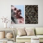 Conjunto De 2 Telas Decorativas Geometric