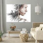 Conjunto De 2 Telas Decorativas Natureza