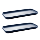 Conjunto De 2 Travessas De Porcelana Nórdica