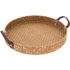 Conjunto De 3 Bandeja Fibra Redonda Para Servir Café Cozinha