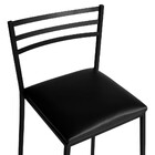 Conjunto De 3 Banquetas Alta Lisboa De Aço De Carbono