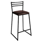 Conjunto De 3 Banquetas Alta Lisboa De Aço De Carbono