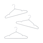 Conjunto De 3 Cabides De Metal Revestido De Pvc Finesse Oikos