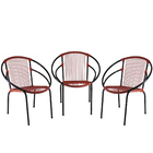 Conjunto De 3 Cadeiras Eclipse De Área, Fibra Sintética, Vara