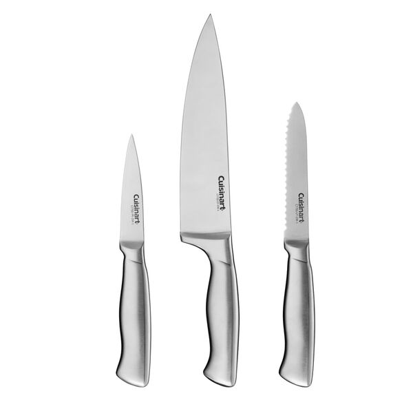 Conjunto De 3 Facas Em Aço Inox Stainless Steel Cuisinart