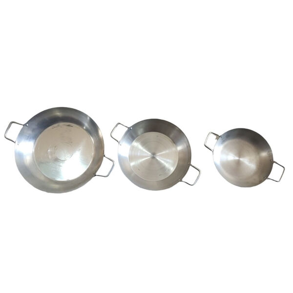 Conjunto De 3 Tachos 18 22 E  25 Cm Para Servir Ou Cozinhar