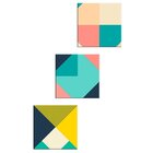 Conjunto De 3 Telas Decorativas Em Canvas Geometric Color Úni