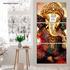 Conjunto De 3 Telas Decorativas Lord Ganesha
