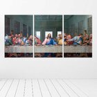 Conjunto De 3 Telas Decorativas Santa Ceia