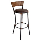 Conjunto de 4 Banquetas Alta Forts em Aço Carbono e Fibra Sin