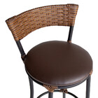 Conjunto de 4 Banquetas Alta Forts em Aço Carbono e Fibra Sin