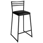 Conjunto De 4 Banquetas Alta Lisboa De Aço De Carbono