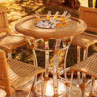 Conjunto De 4 Banquetas Madri E Bistrô Com Balde Em Alumínio