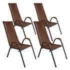 Conjunto De 4 Cadeira Canadá Para Área Externa De Aço Carbono