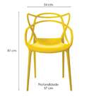 Conjunto De 4 Cadeiras Allegra Amarela