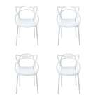 Conjunto De 4 Cadeiras Allegra Branca
