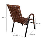 Conjunto de 4 Cadeiras Bela de Aço Carbono e Fibra Sintética