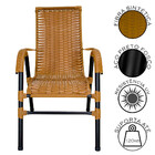 Conjunto De 4 Cadeiras Bela De Aço Carbono E Fibra Sintética