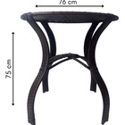 Conjunto De 4 Cadeiras E Mesa Junco P/ Jardim E Área Externa