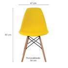 Conjunto De 4 Cadeiras Eiffel Amarela