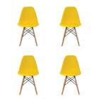 Conjunto De 4 Cadeiras Eiffel Amarela