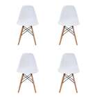 Conjunto De 4 Cadeiras Eiffel Branca