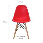 Conjunto De 4 Cadeiras Eiffel Vermelha