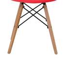 Conjunto De 4 Cadeiras Eiffel Vermelha