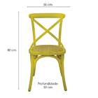 Conjunto De 4 Cadeiras Katrina Amarela