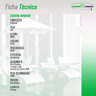 Conjunto de 4 Cadeiras para Área Externa Gramado Fibra Junco