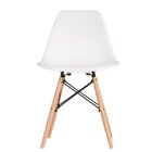 Conjunto De 4 Cadeiras Pp Base Madeira Eames Dsw-m Empório  B